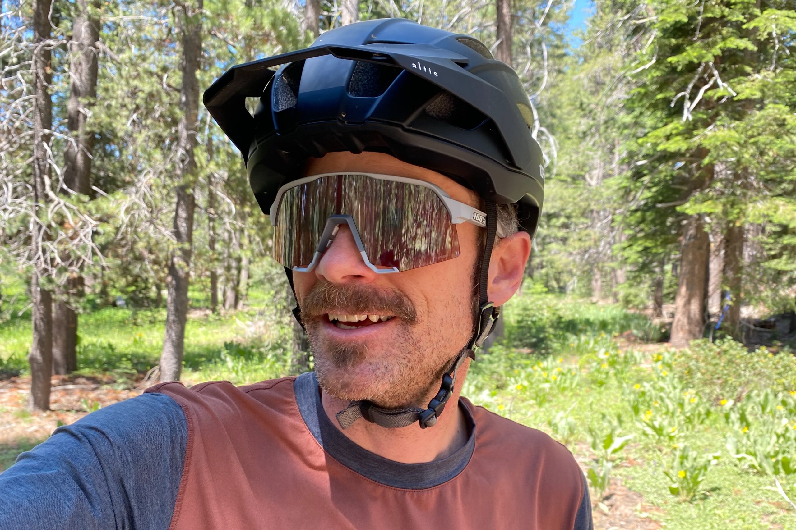 100% S3 cycling sunglasses coverage