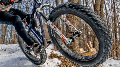 Winter is coming & Manitou is ready with Mastodon Pro LE fat bike fork in ltd. snow camo