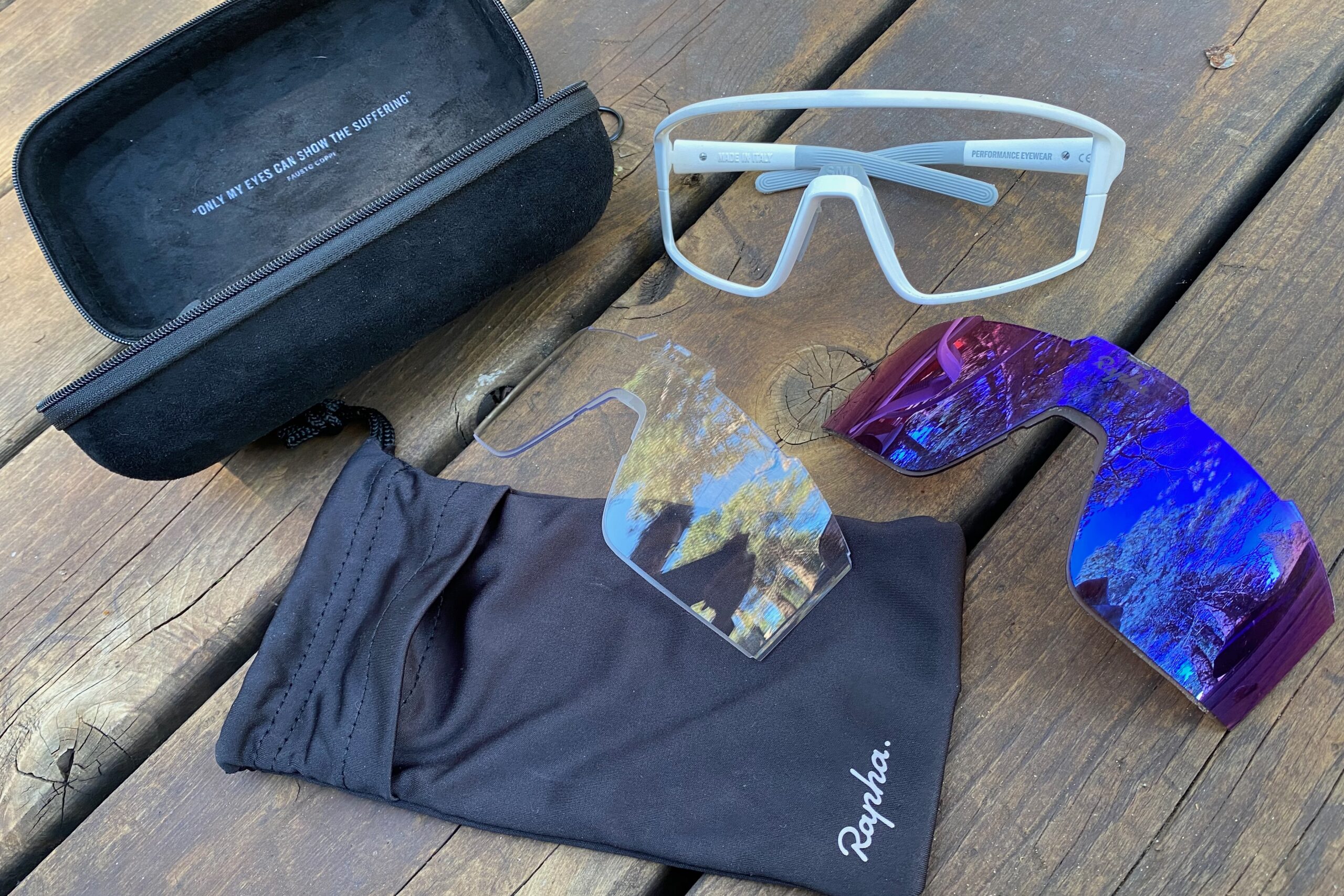 Rapha Pro Team Full Frame cycling sunglasses interchangeable lenses