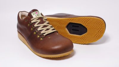 Ron’s Bikes X Stomp Lox Collab on Wide Toe-box Leather SPD Shoe!